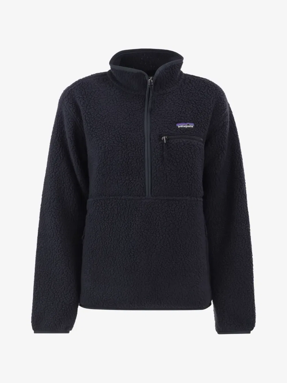 Флисовый кардиган Retro Pile на молнии до середины груди Patagonia, синий
