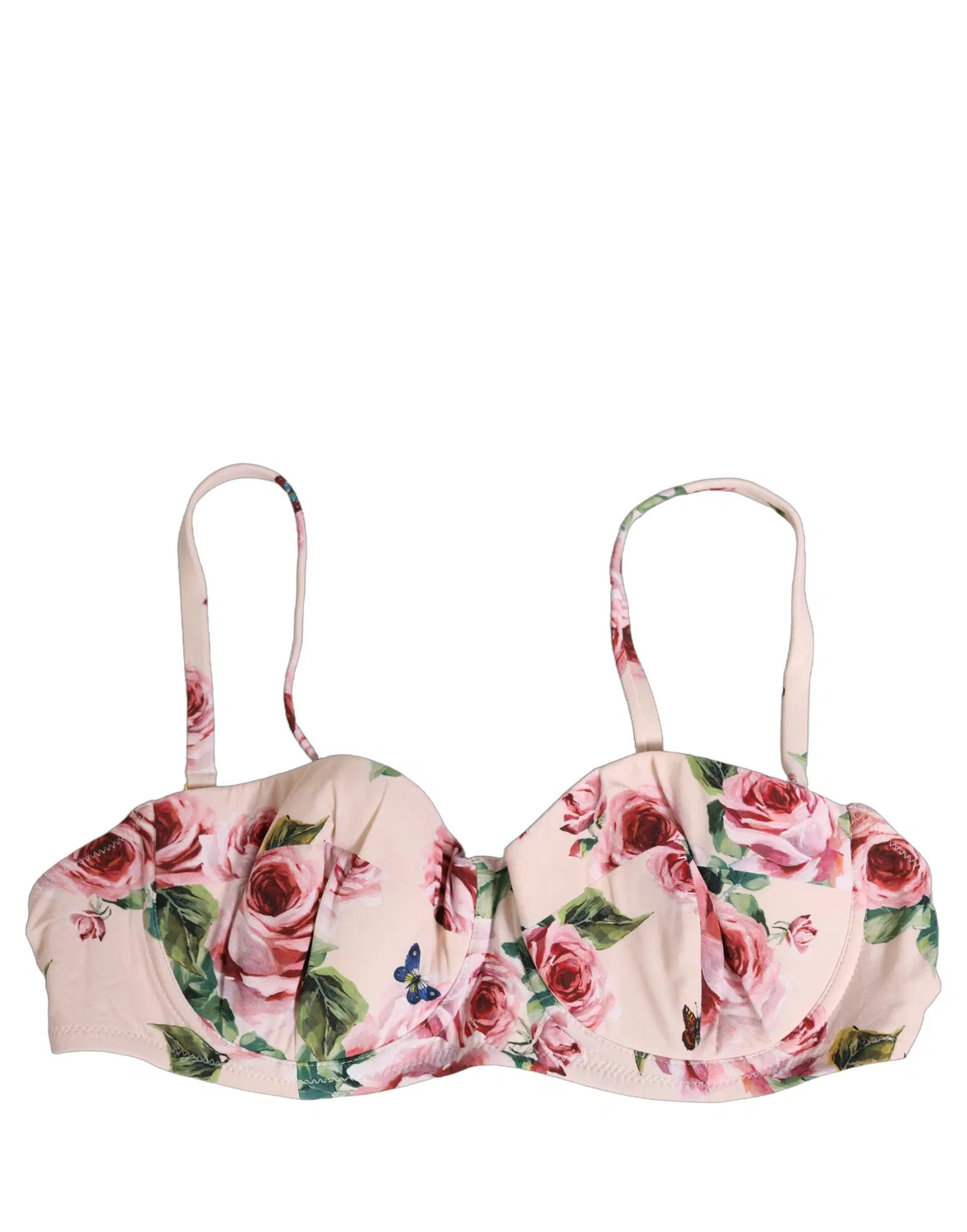 Женский верх бикини с чашечками на косточках Underwire Bikini Top Dolce & Gabbana, Pink — фото 3