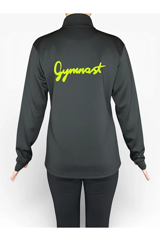 Детское спортивное худи с длинным рукавом She Can Wear, Yellow Gymnast