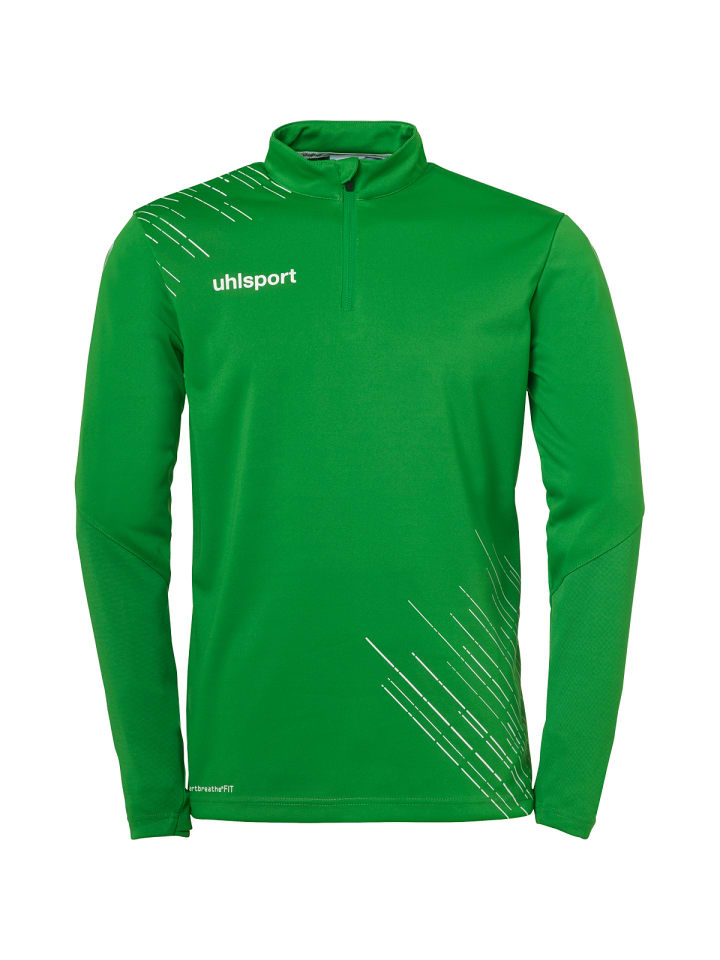 

Uhlsport Футболка с застежкой-молнией 1/4, цвет 26 1/4, зелено-белый