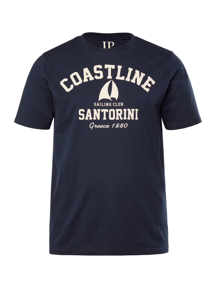 

Футболка с короткими рукавами темно-синего цвета JP1880, Синий, Футболка с короткими рукавами темно-синего цвета JP1880