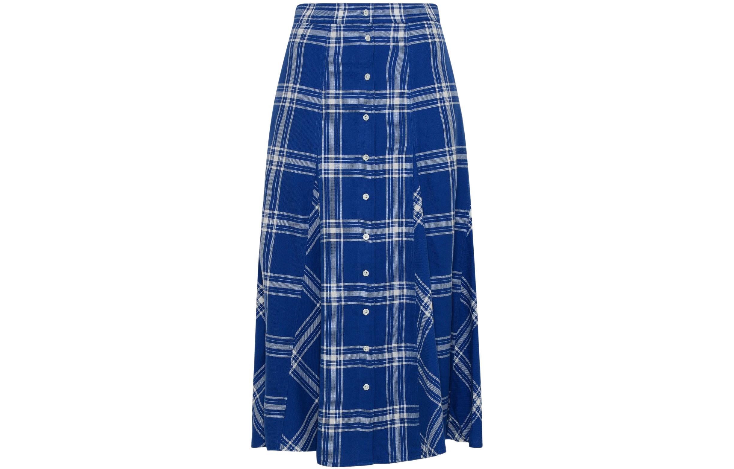 

Polo Ralph Lauren SS22 Повседневная длинная юбка женская синяя