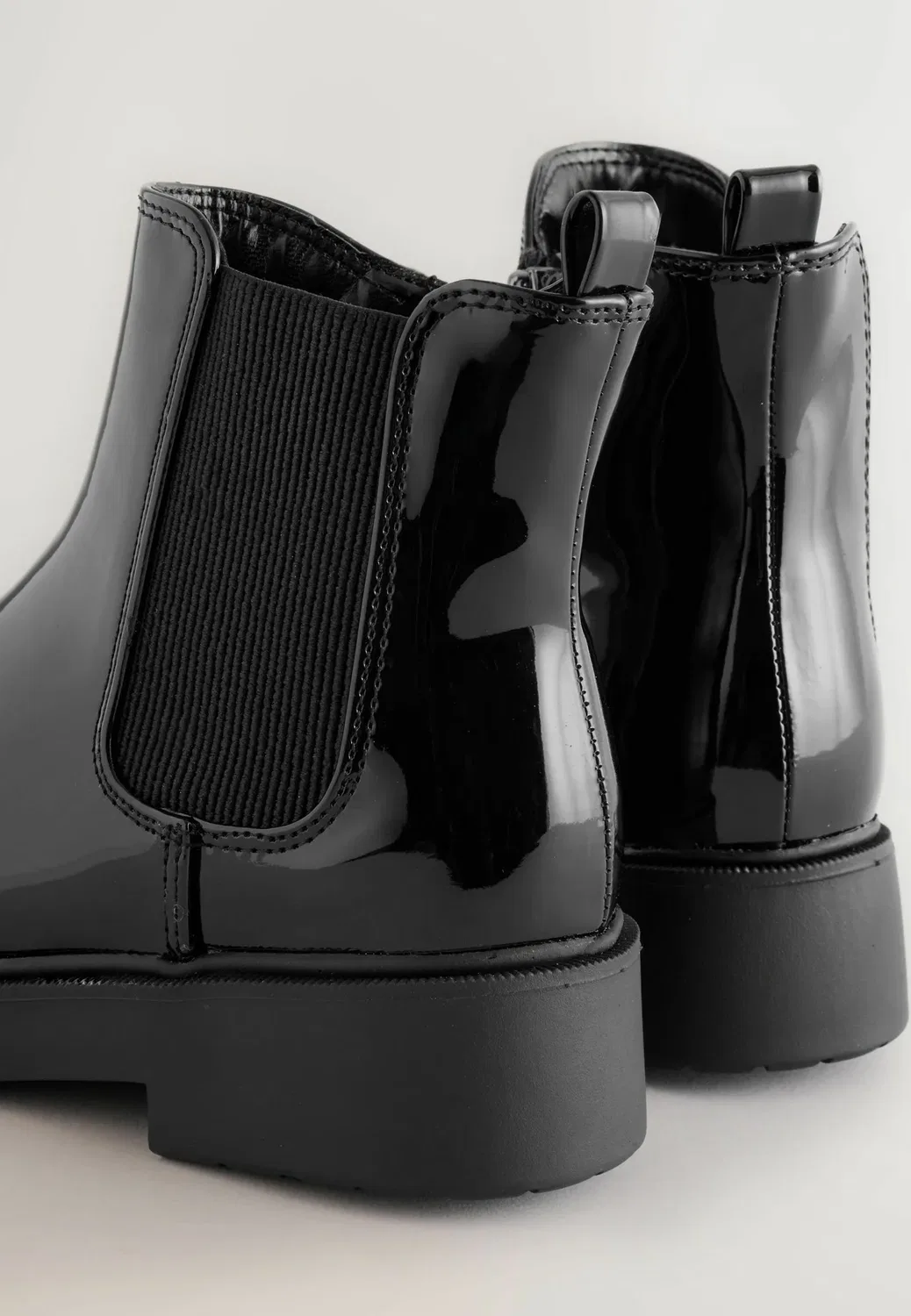 Ботильоны челси широкого кроя - классические ботильоны Next, Black Patent — фото 4