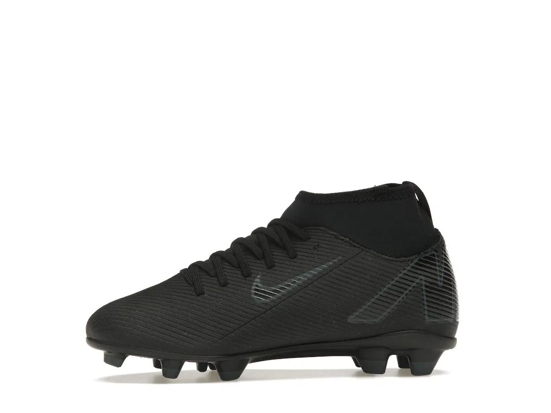 Детские бутсы Nike Mercurial Superfly 10 Club MG, Black/Deep Jungle/Black — фото 3