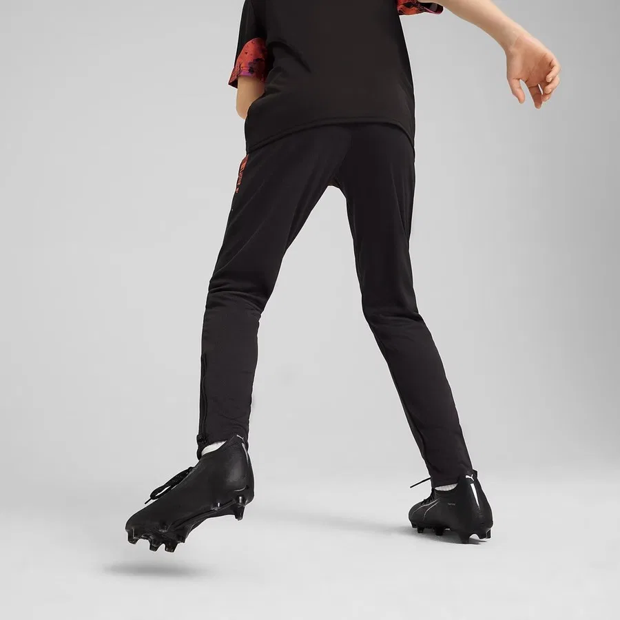 Детские спортивные брюки с принтом Individualcup Football Puma, Черный — фото 4