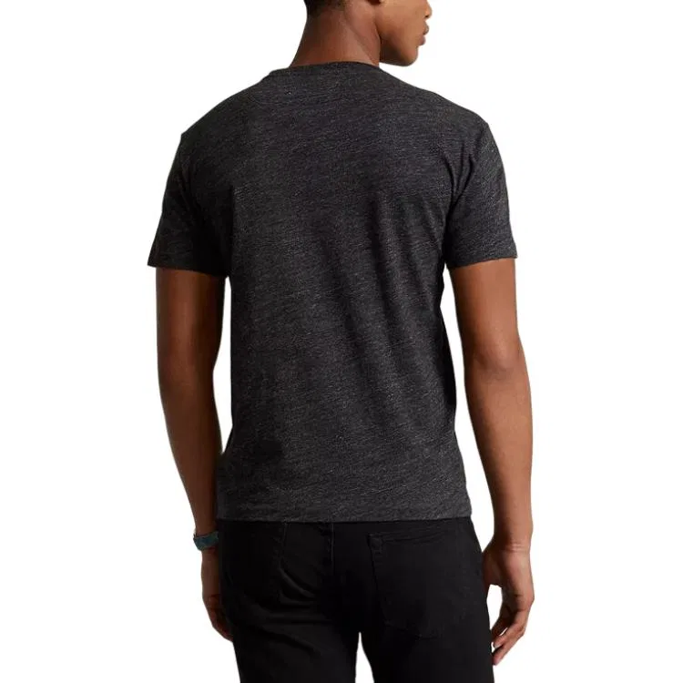 Мужская футболка с круглым вырезом Polo Ralph Lauren, Black Gray — фото 4