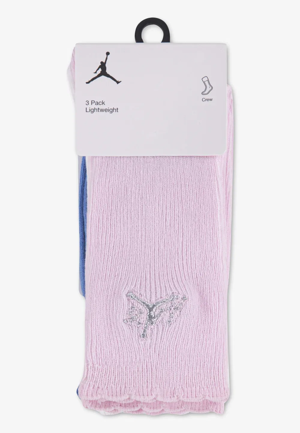 Набор из 3 пар носков с волнистым краем для девочек Jordan, Pink Foam — фото 3