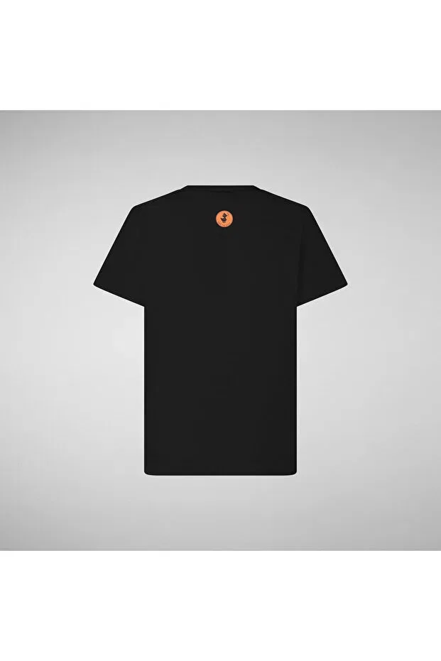 Детская футболка для девочек с принтом crest Save The Duck, Black — фото 2
