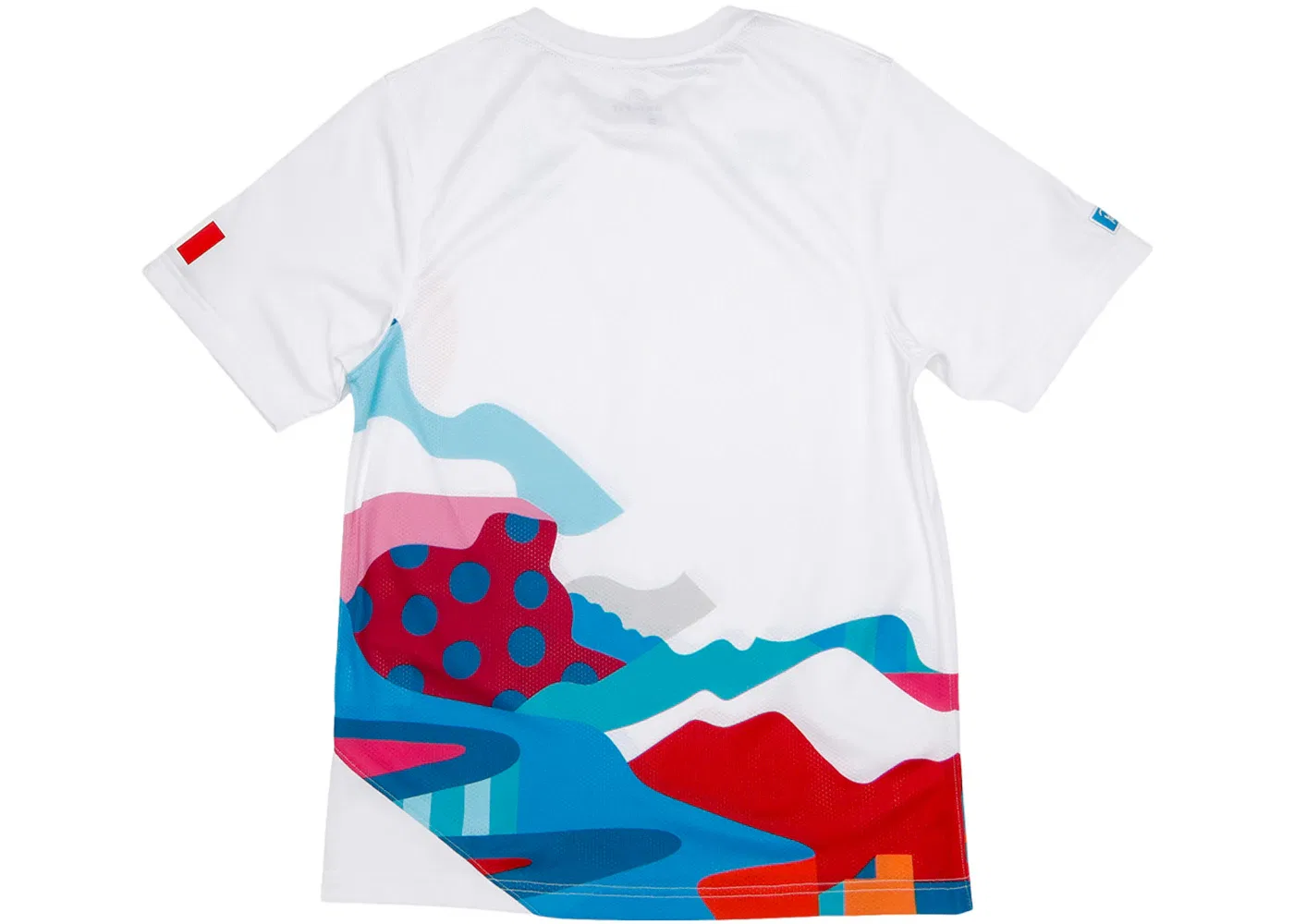 Мужская джерси с принтом Nike SB x Parra France Federation Kit Crew Jersey, White/Neptune Blue — фото 2
