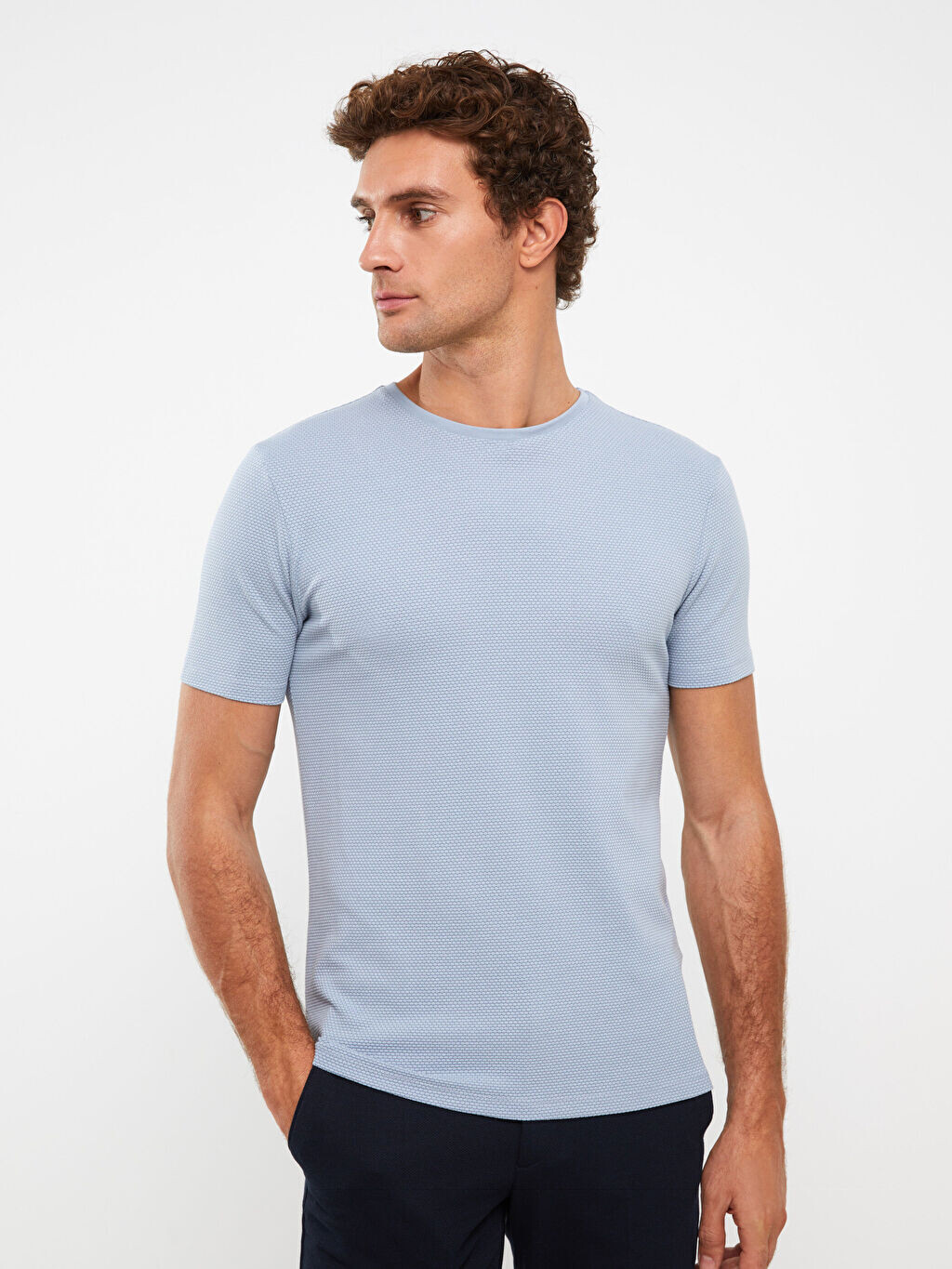 

Мужская футболка с круглым вырезом и короткими рукавами LCW Vision, Серый, Мужская футболка с круглым вырезом и короткими рукавами LCW Vision