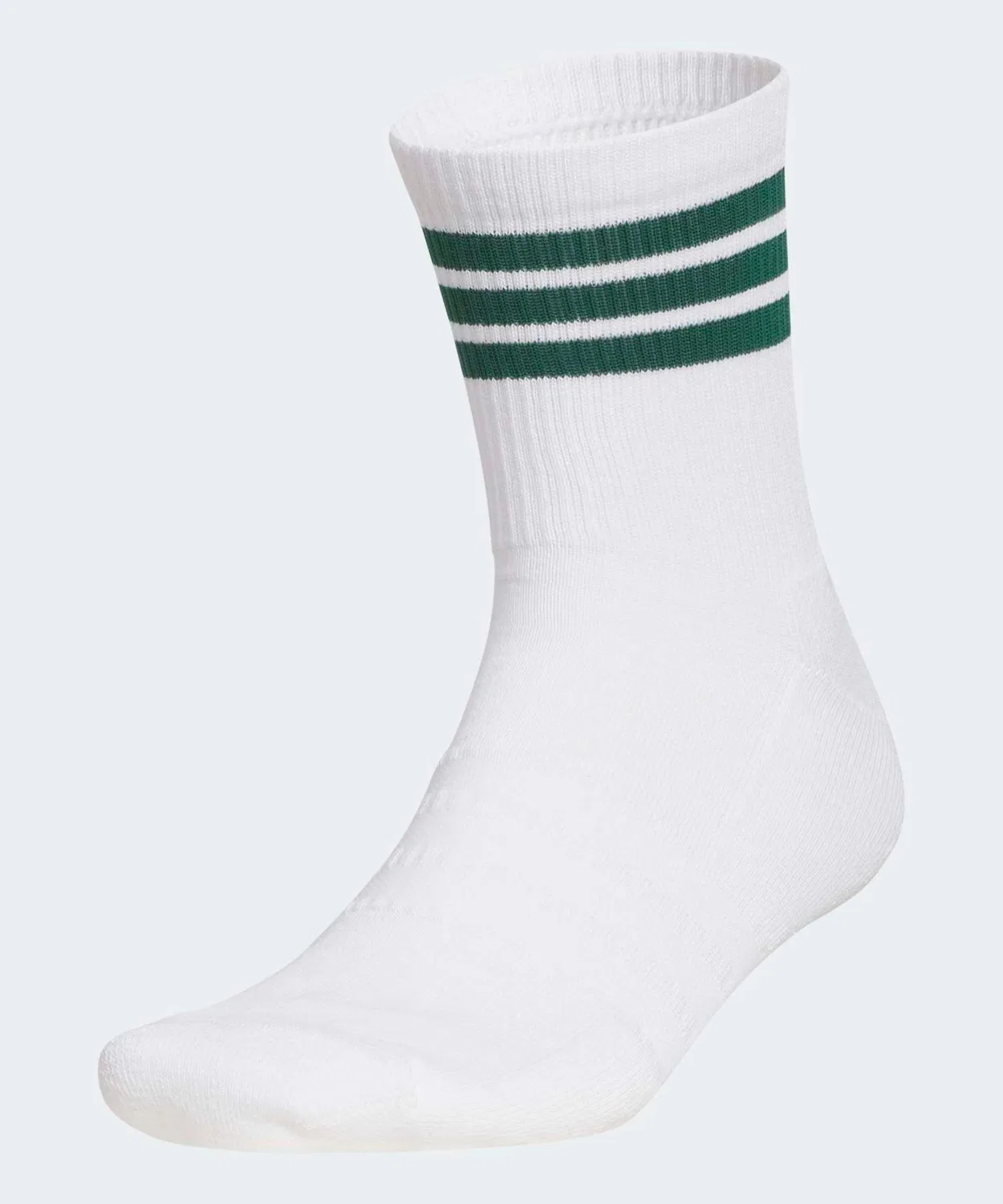 Мужские носки для гольфа с паддированной пяткой и мыском, модель Three Stripes Half Crew Adidas, White/Green
