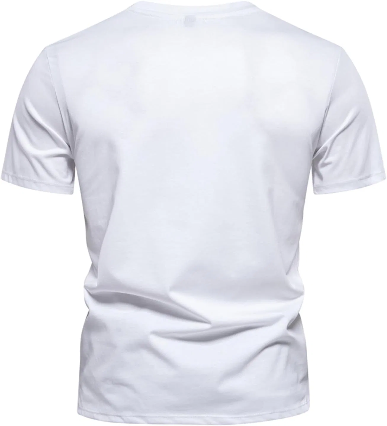 Мужская футболка с графическим принтом Slim Fit NoxwB, White — фото 2