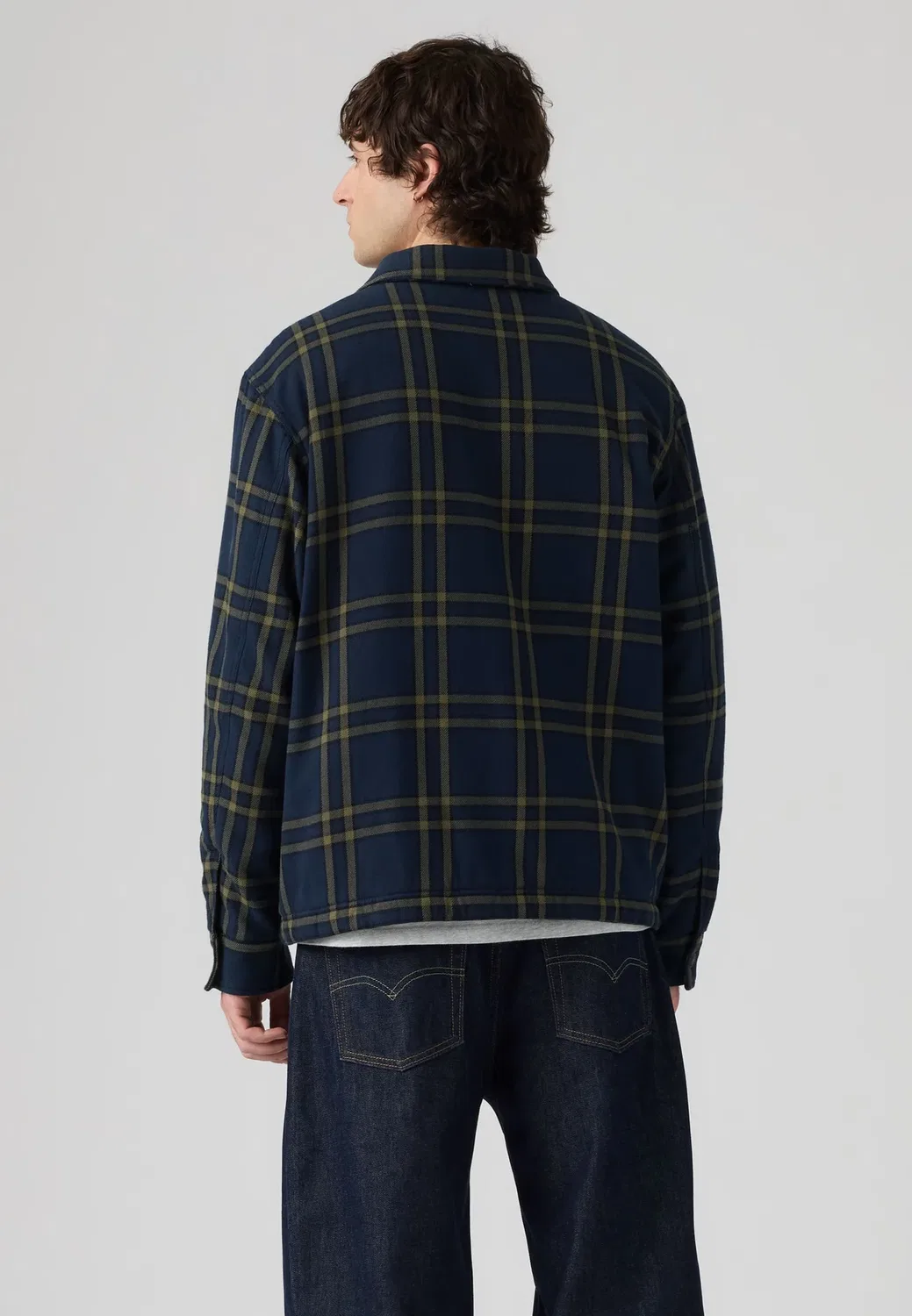 Рубашка Кроули - летняя куртка Levi'S, Colt Plaid Navy Blazer — фото 3