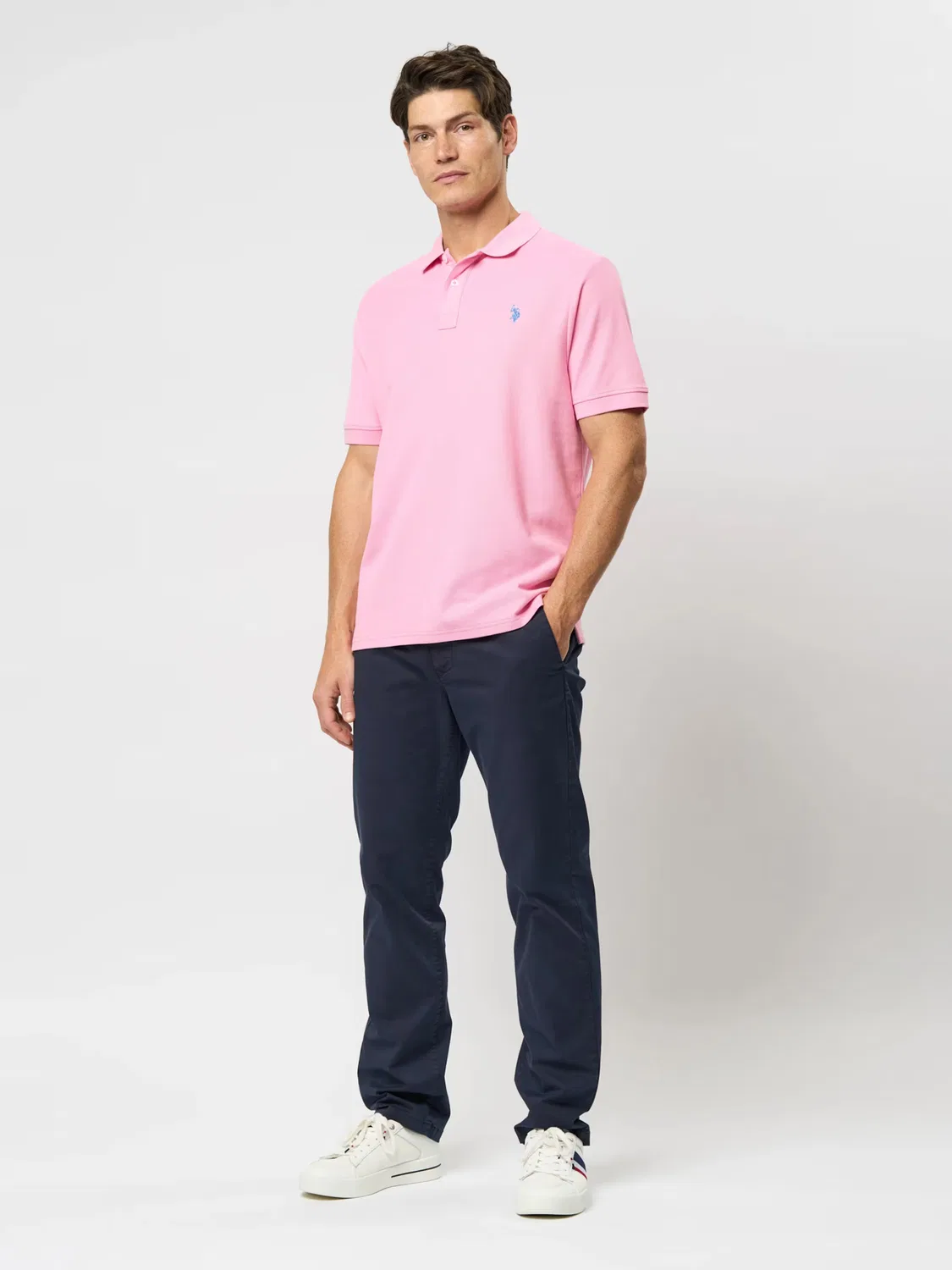Рубашка на пуговицах стандартного кроя 'UMALFRED' U.S. Polo Assn., Pink — фото 4
