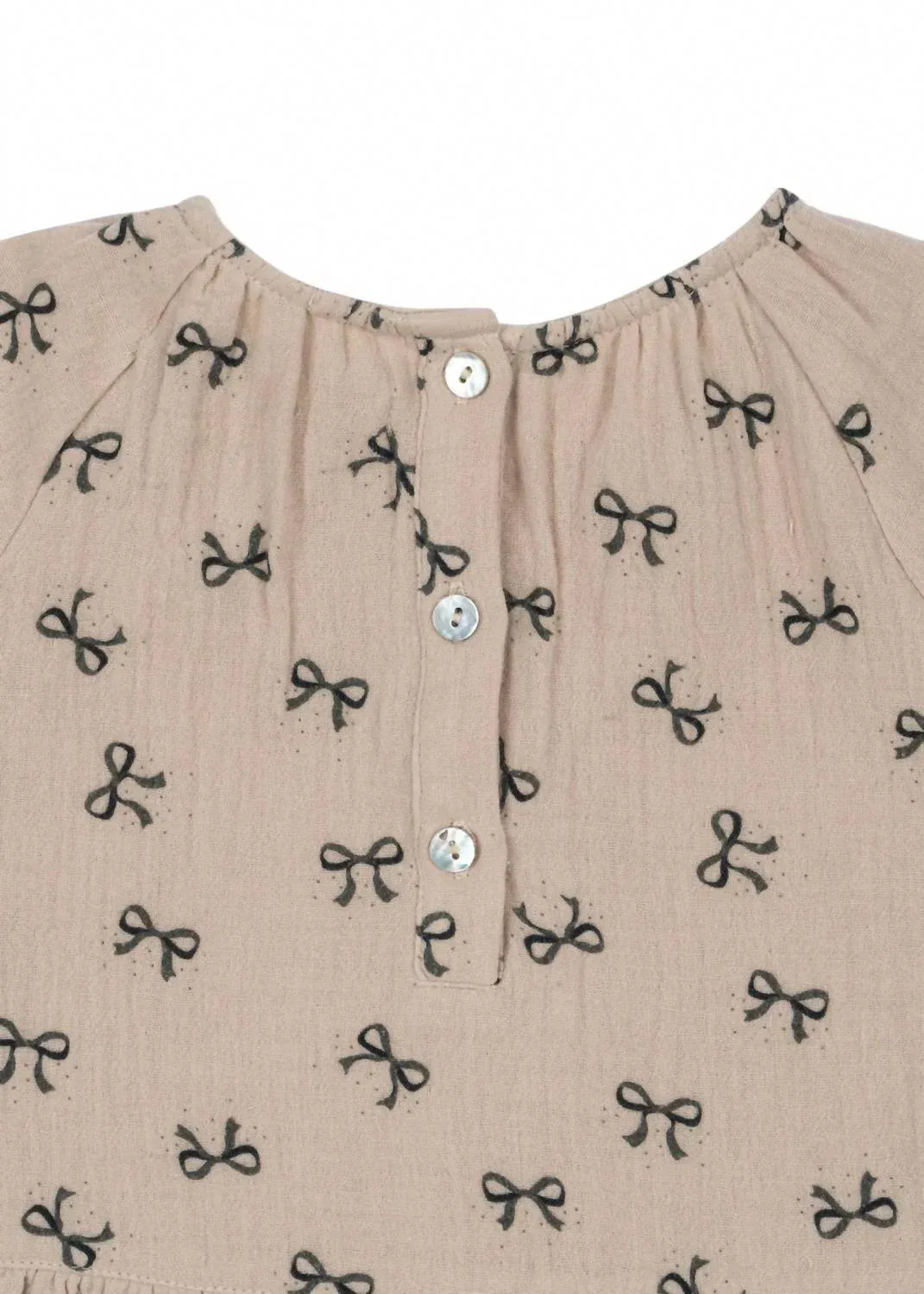 Детская блузка для девочек с принтом Coco Blouse Konges Sløjd, Bows — фото 3