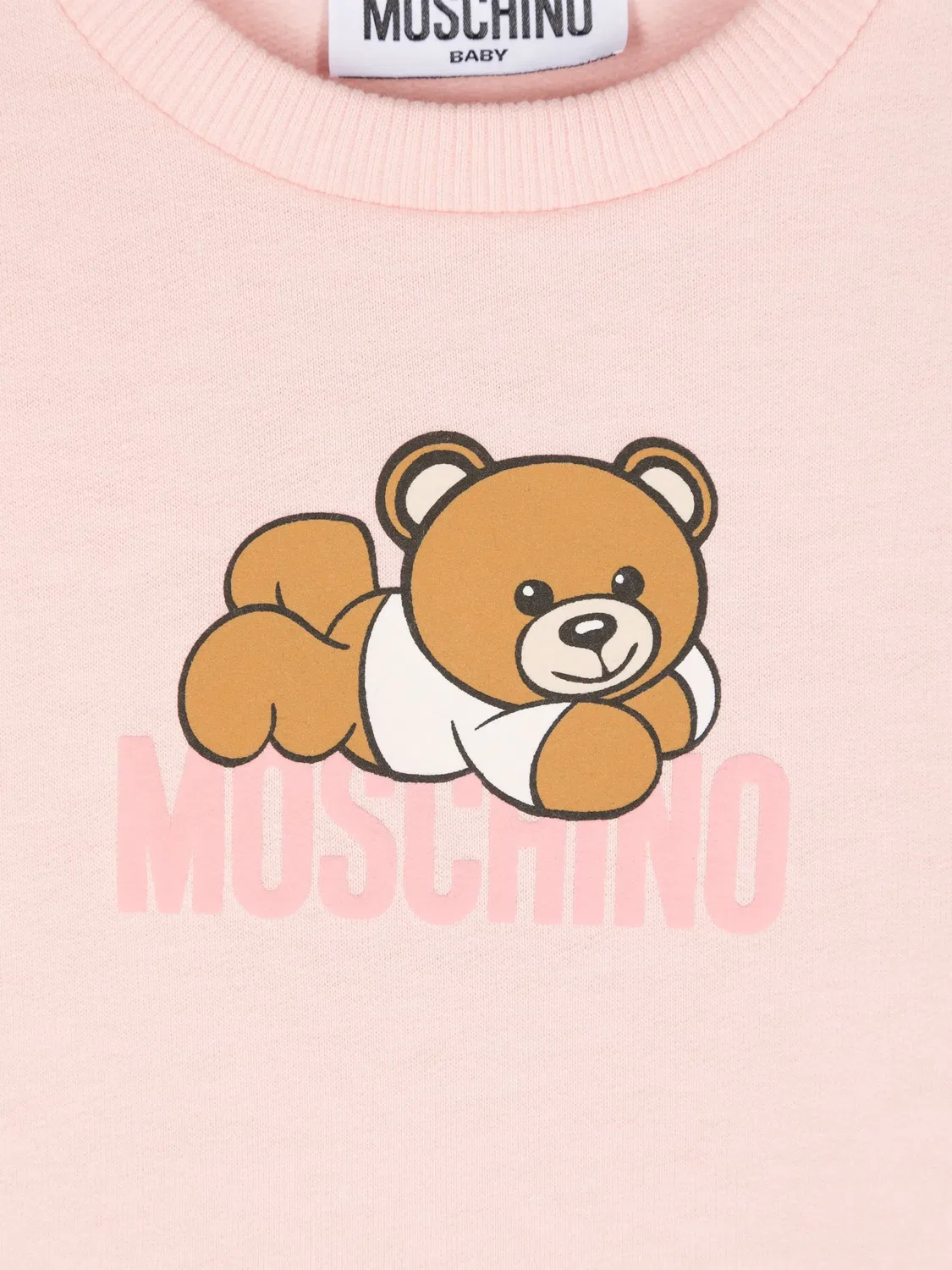 Платье мини с принтом Тедди Moschino, розовый — фото 2