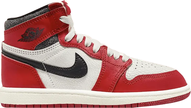 

Кроссовки Air Jordan 1 Retro High OG PS Chicago Lost & Found, красный