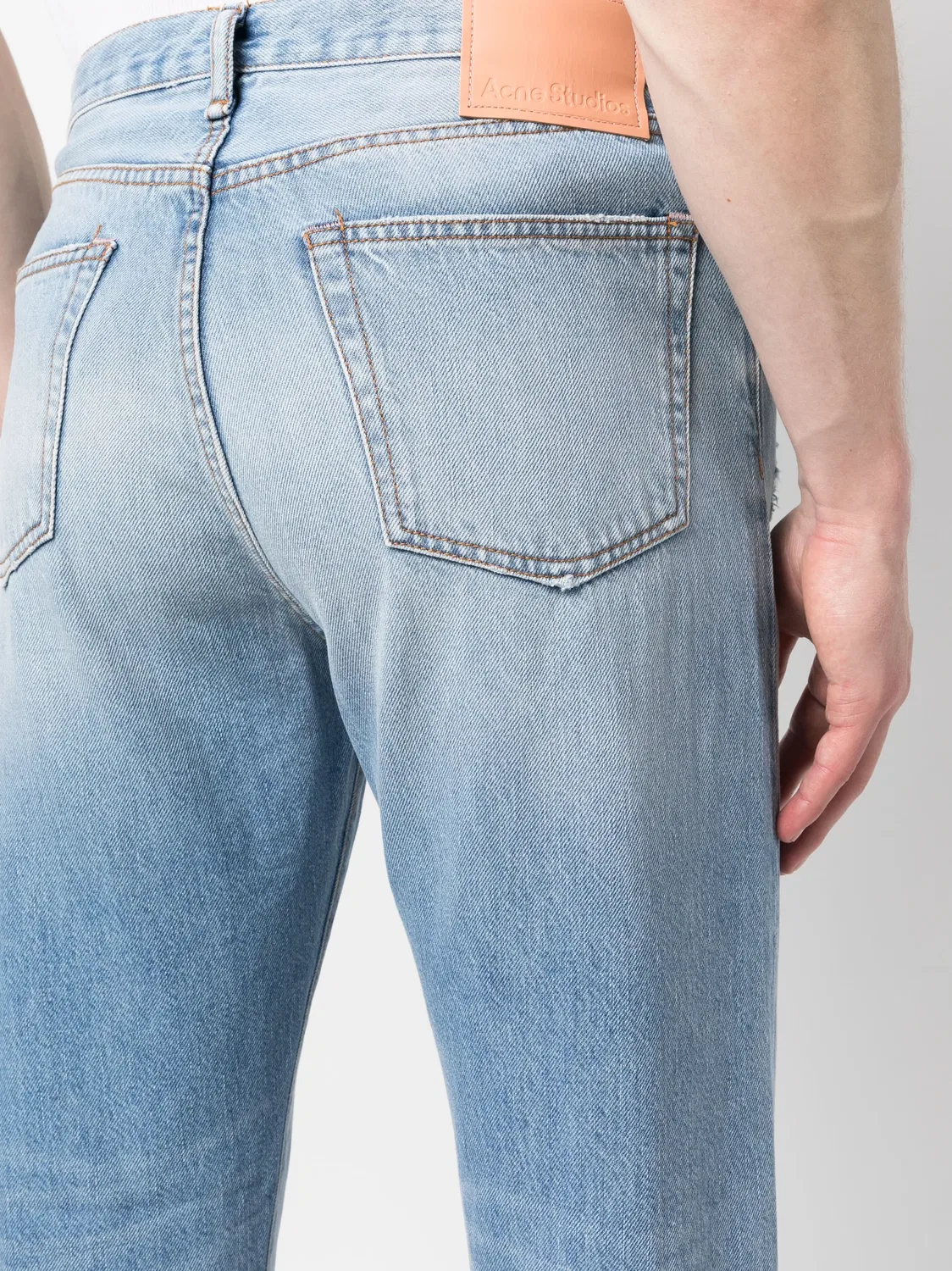 Acne Studios Джинсы из хлопка, синие — фото 4
