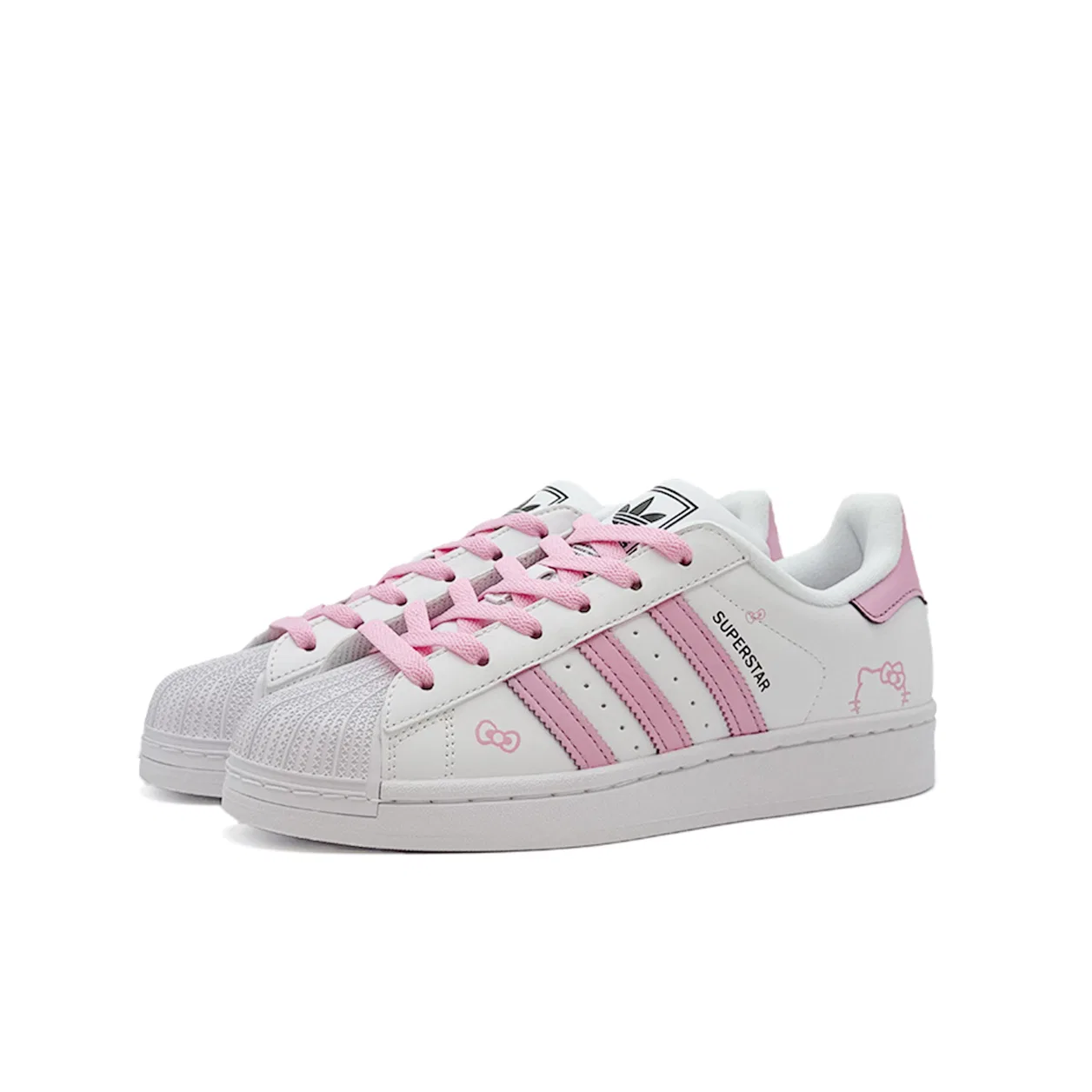 Кеды для детей Superstar 2, Adidas Originals, Pink — фото 4