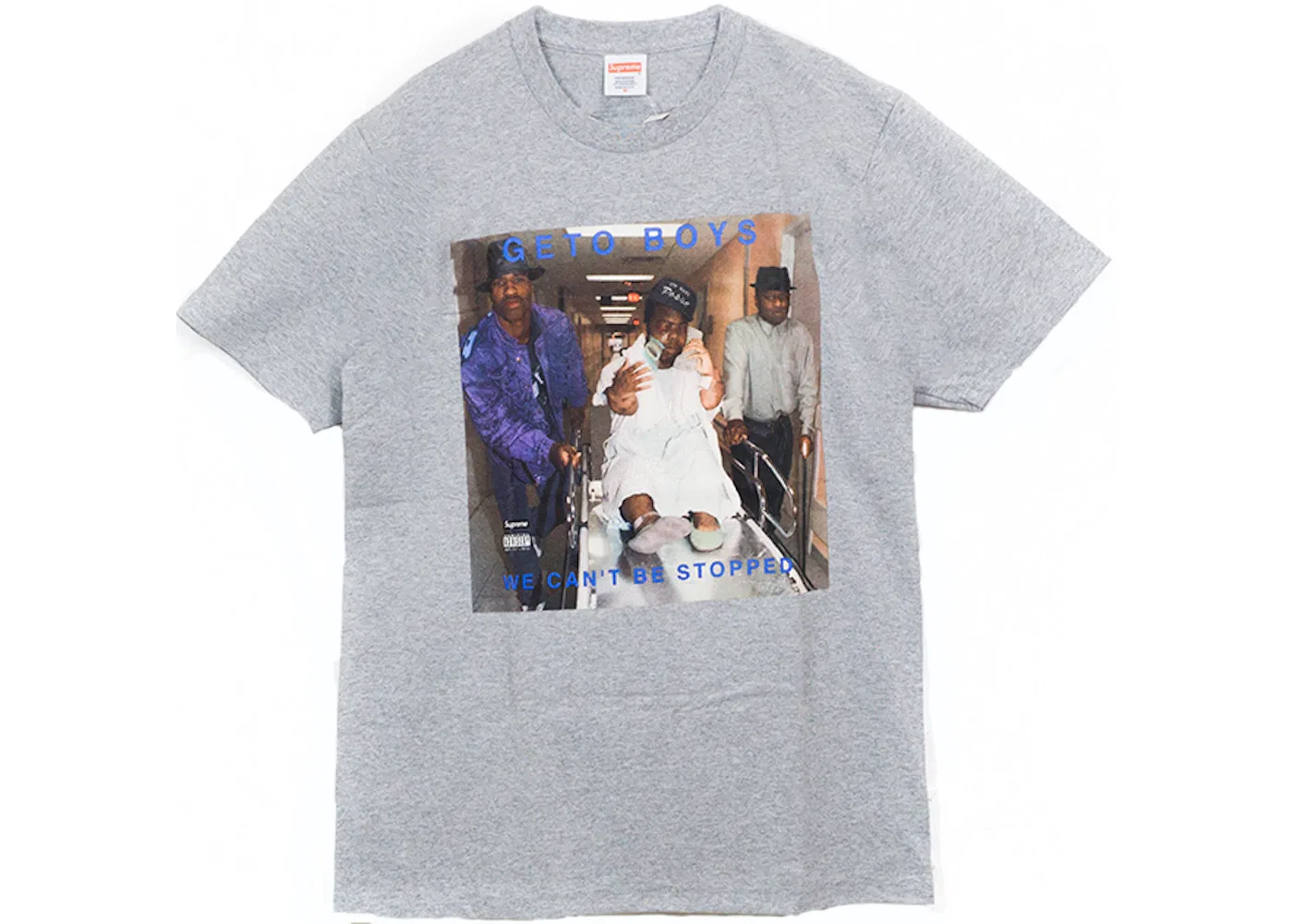 Мужская футболка с принтом Supreme Rap A Lot Records Geto Boys Tee, Grey