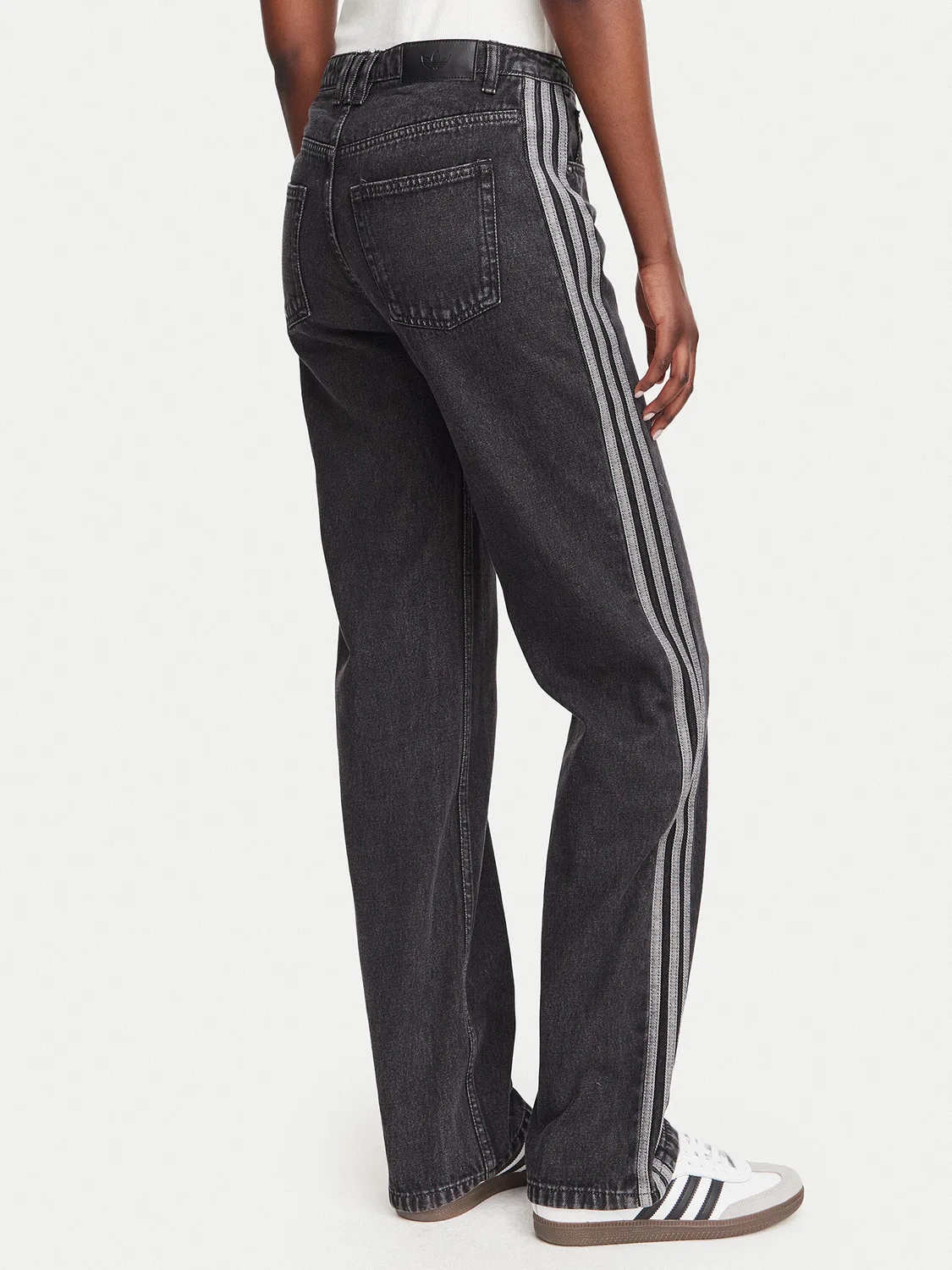 Женские джинсы стандартного кроя Firebird Adidas, черный — фото 3
