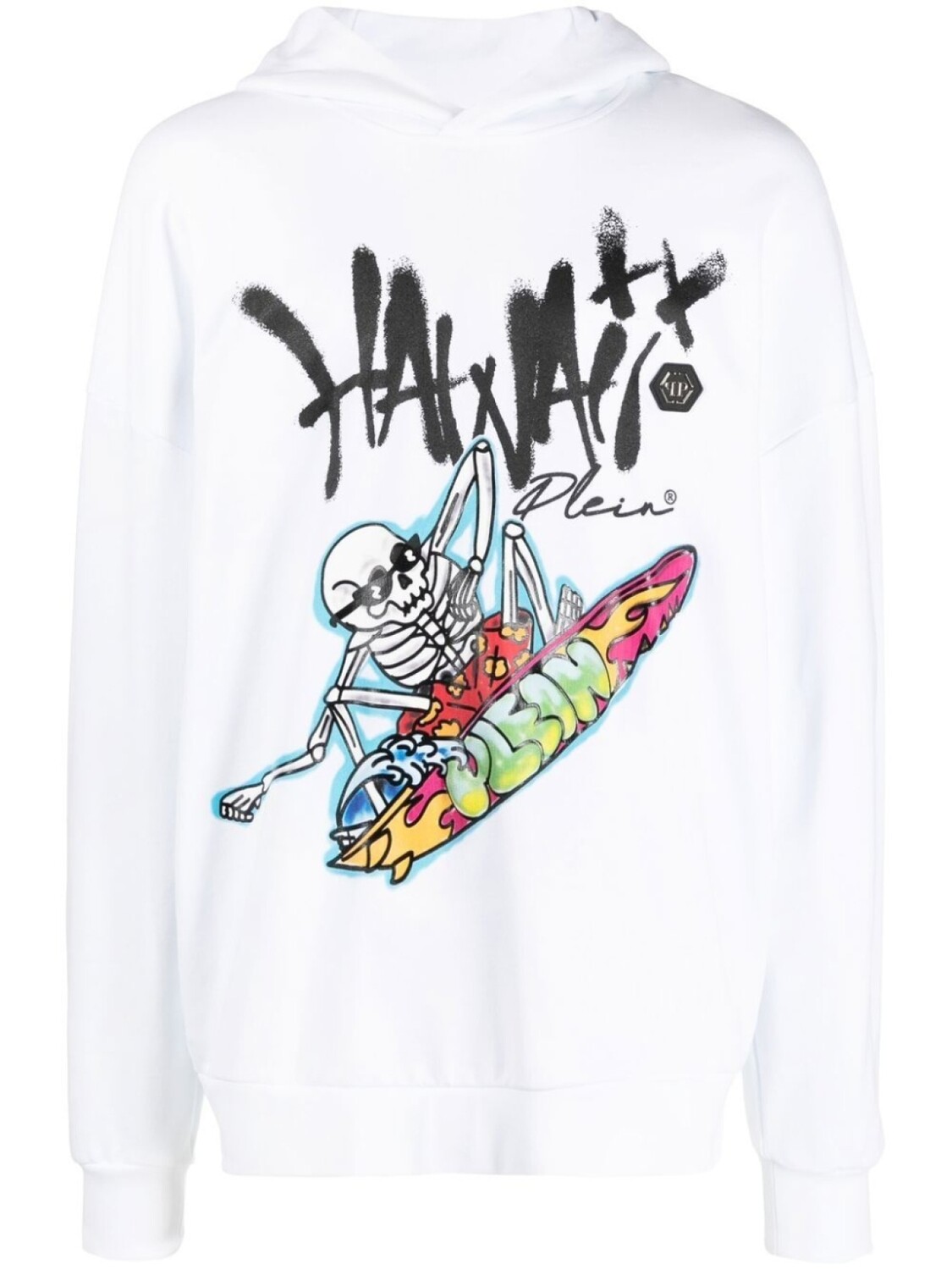 

Philipp Plein худи с принтом Hawaii, белый
