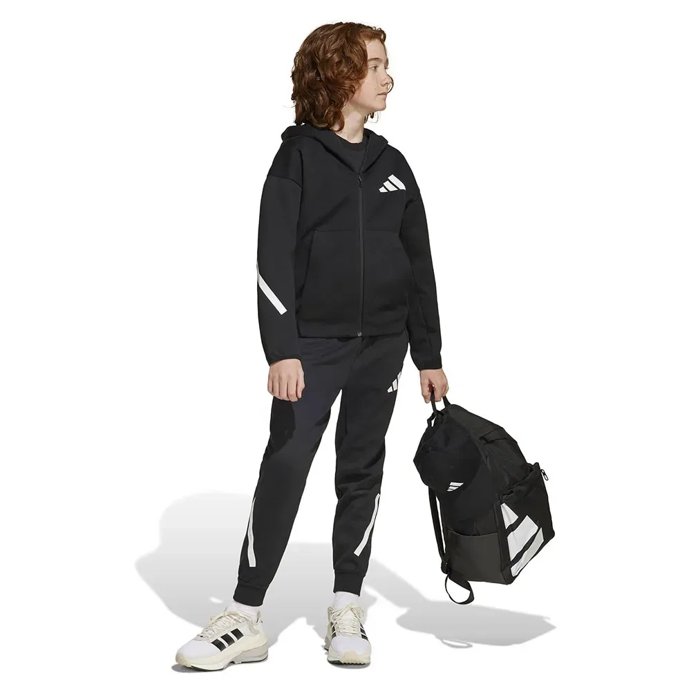 Детский свитшот с капюшоном Z.N.E. Adidas, Black — фото 4