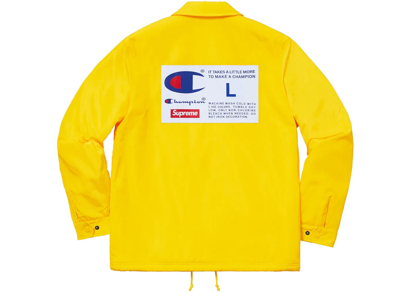 Мужская куртка-бомбер с принтом Champion Label Yellow Supreme, Yellow — фото 3