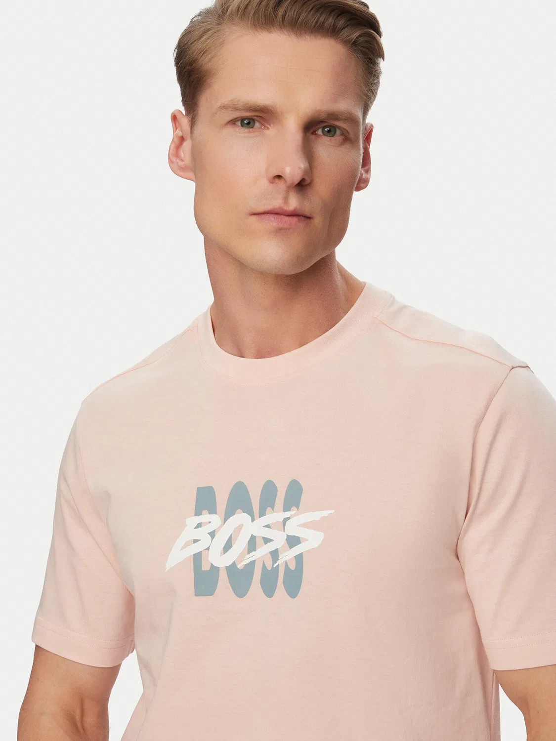 Мужская футболка стандартного кроя Bass Boss, розовый — фото 4