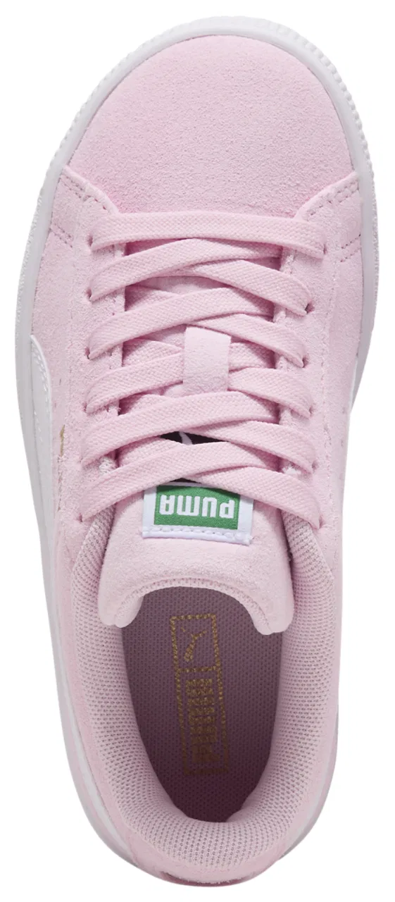 Кроссовки для девочек Suede Classic PUMA, цвет Pink Lady/Puma White — фото 4