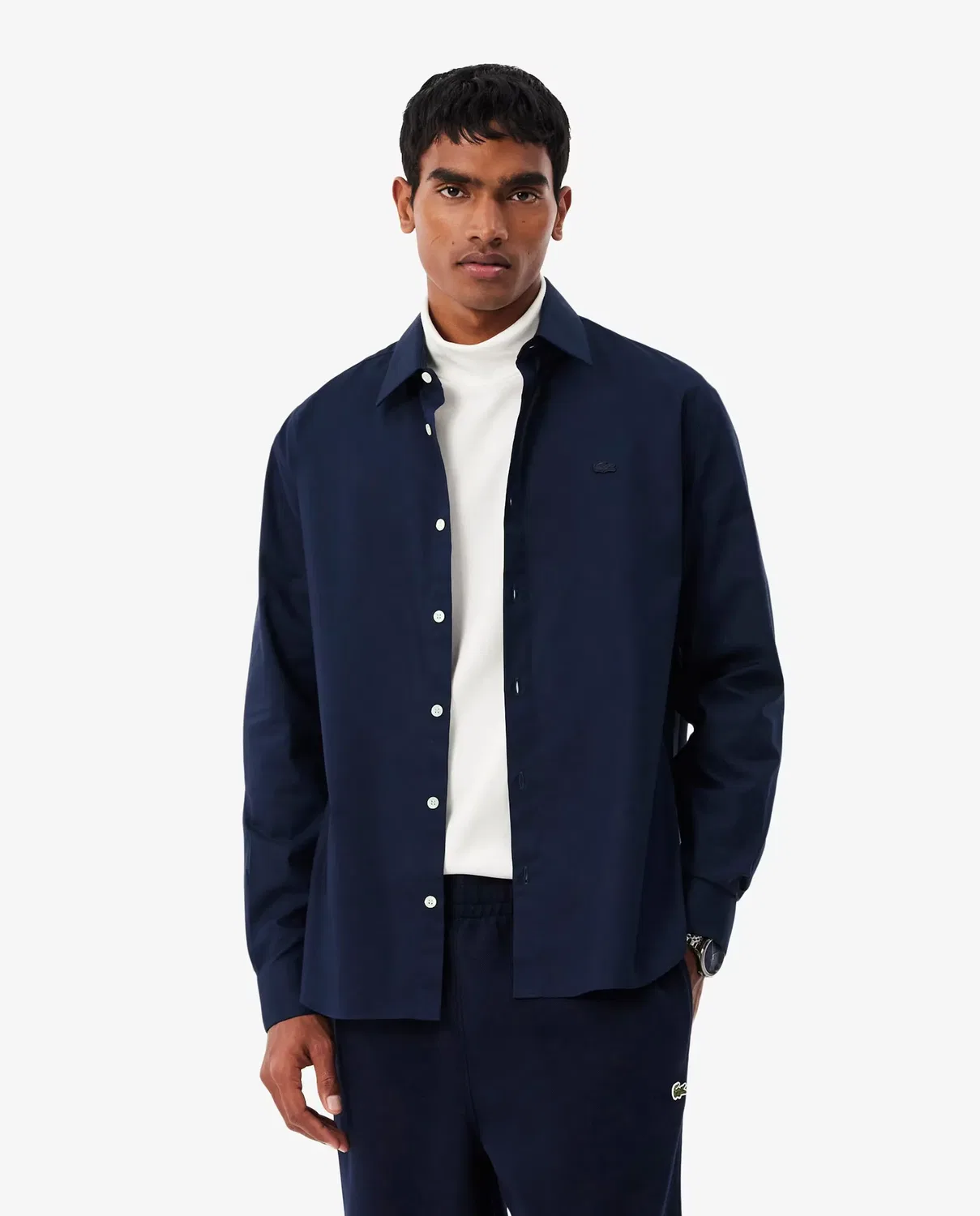 Мужская рубашка с длинным рукавом Lacoste, Azul Marino