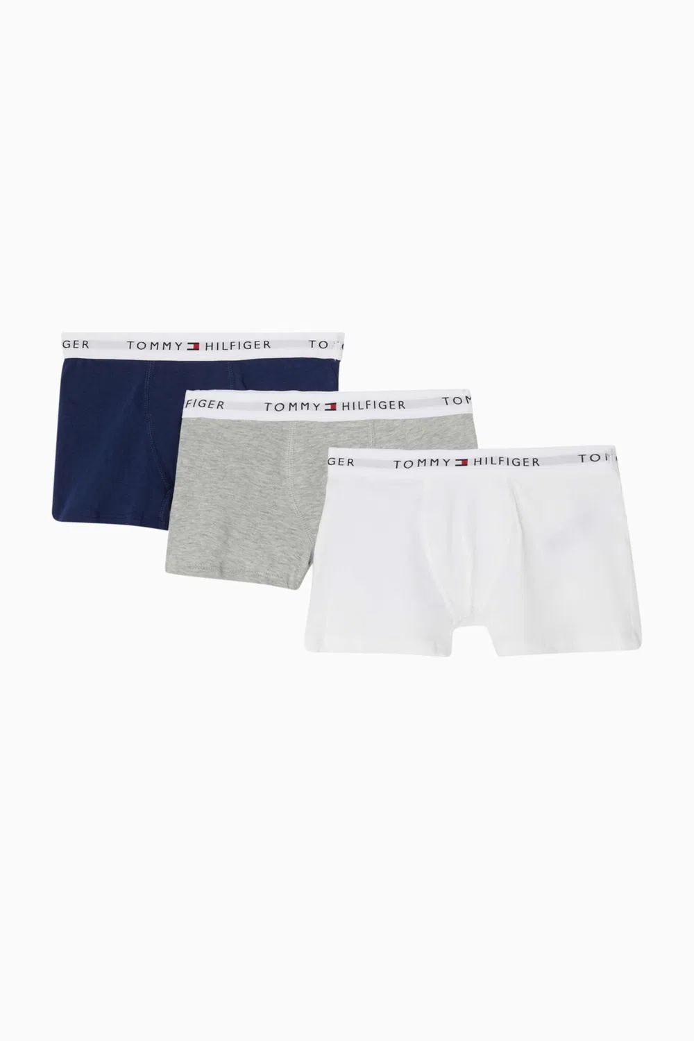 Трусы-боксеры с логотипом на поясе комплект из 3 штук Tommy Hilfiger, белый