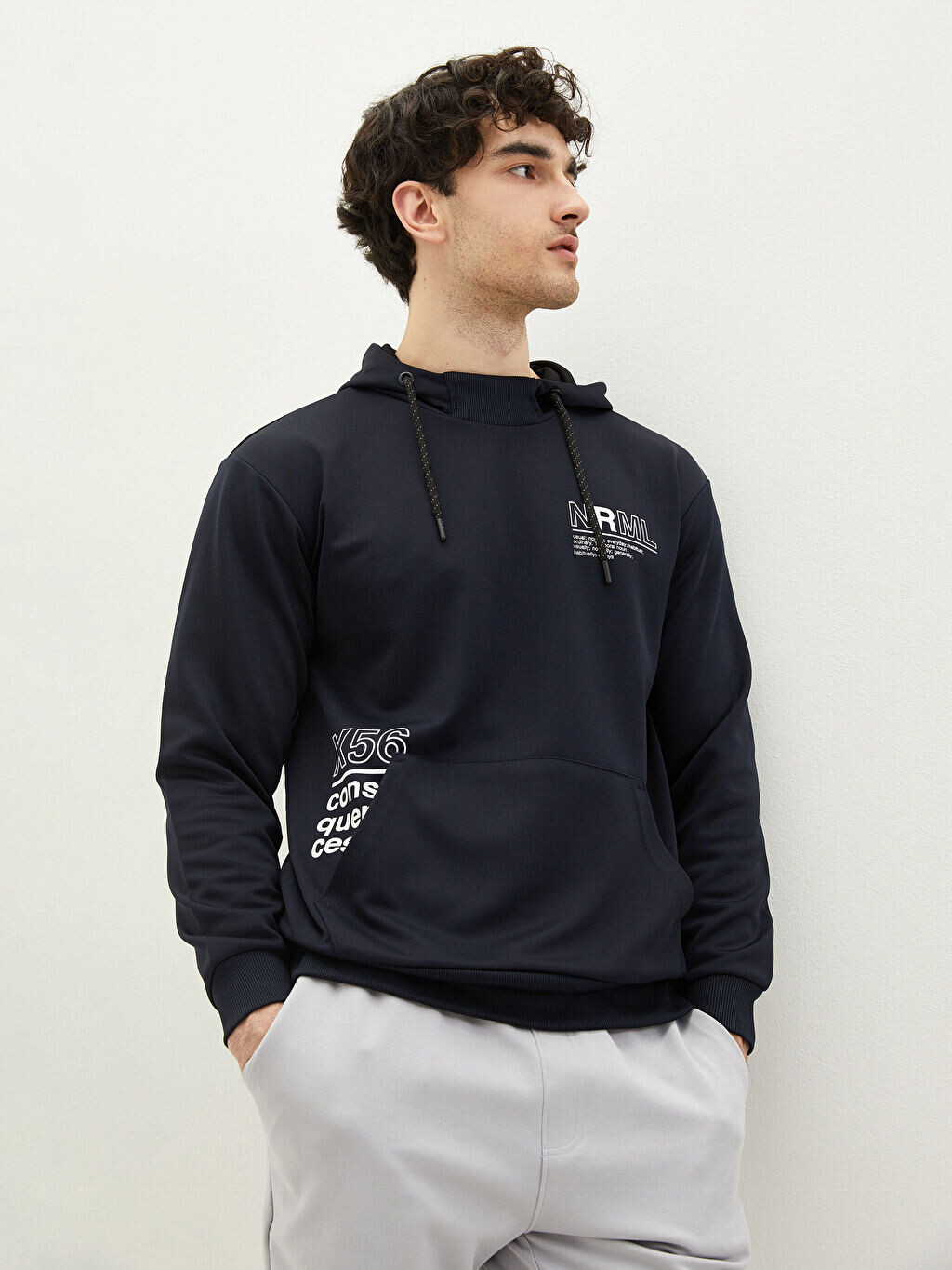 

Мужская толстовка Oversize с длинным рукавом и принтом LCW Casual, Черный, Мужская толстовка Oversize с длинным рукавом и принтом LCW Casual