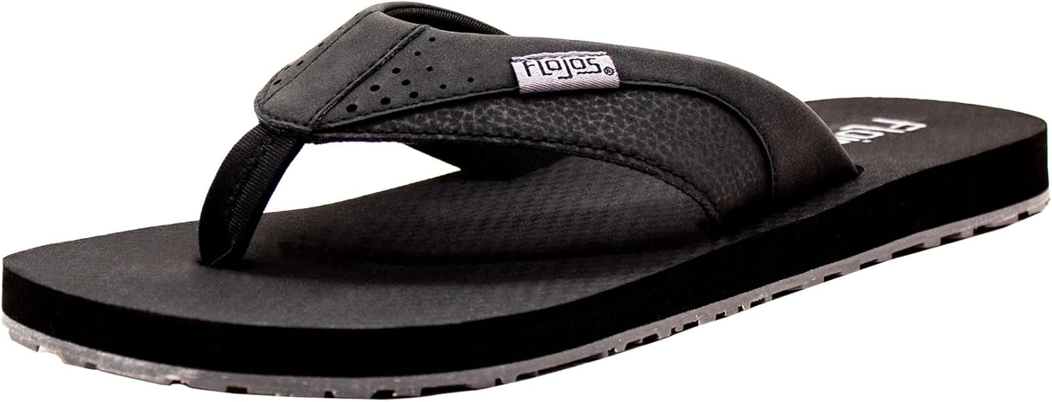 

Мужская Сандалии Flojos Padre, ремешок с деталями на кровати Kush, черный/серый