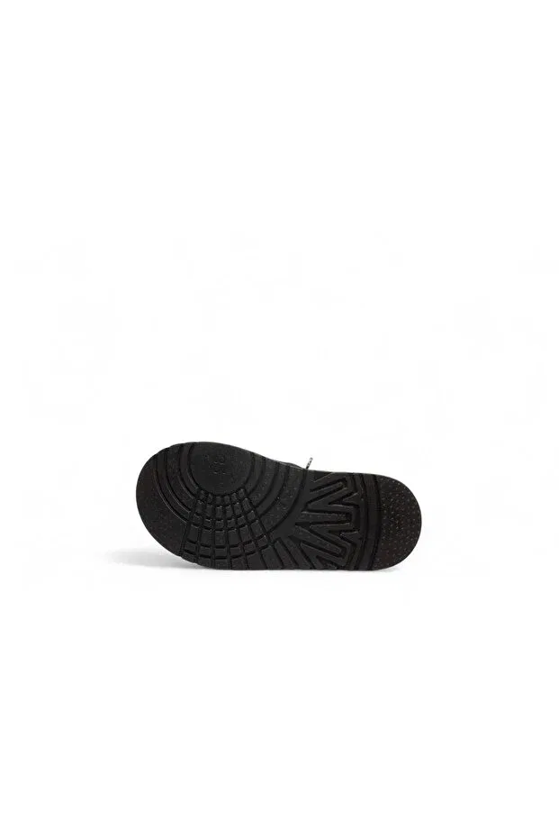 Детские ботинки для девочек на шнуровке Zeva Collection, Black — фото 3