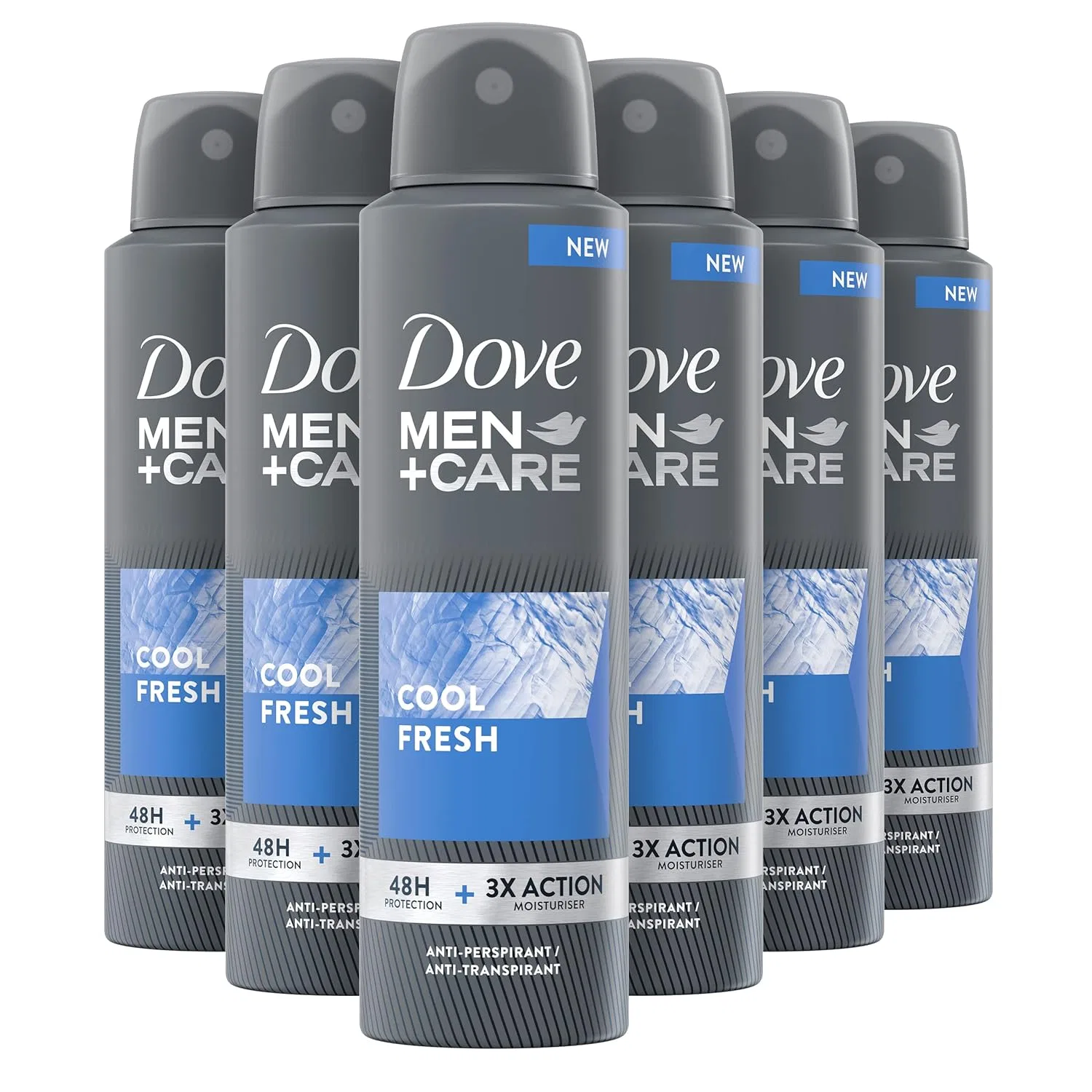 Дезодорант-антиперспирант Cool Fresh, Dove, набор 6 шт. по 150 мл