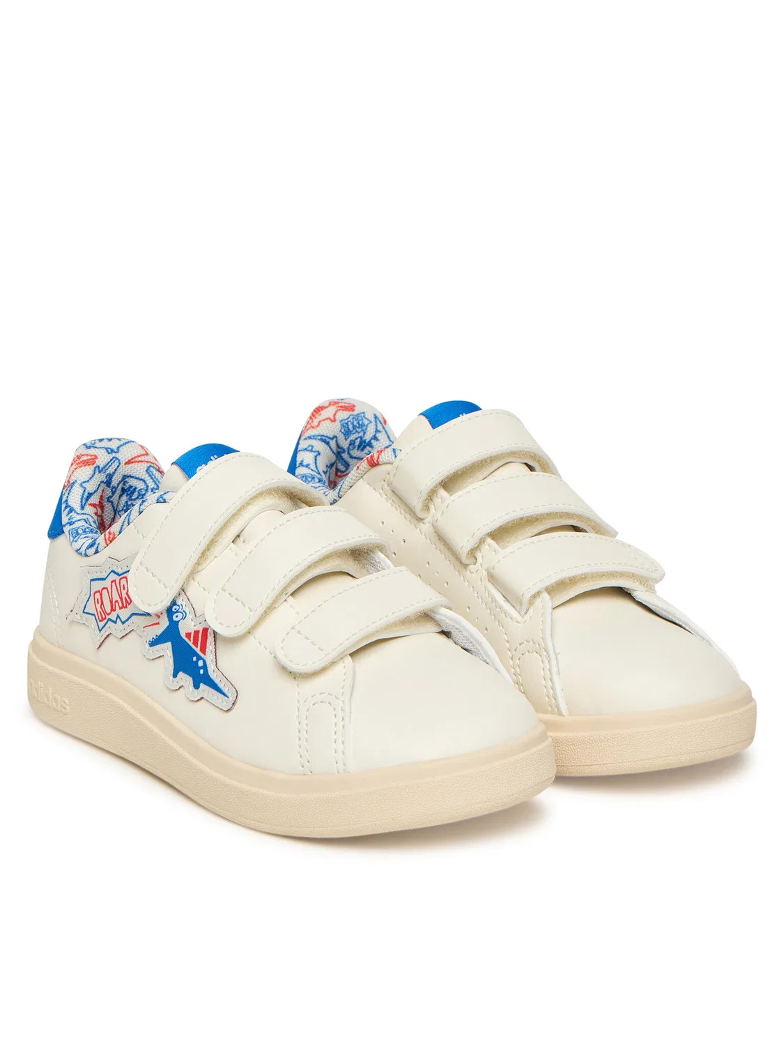 Кроссовки для мальчика Advantage Dino Shoes Kids Adidas, кремовый — фото 2