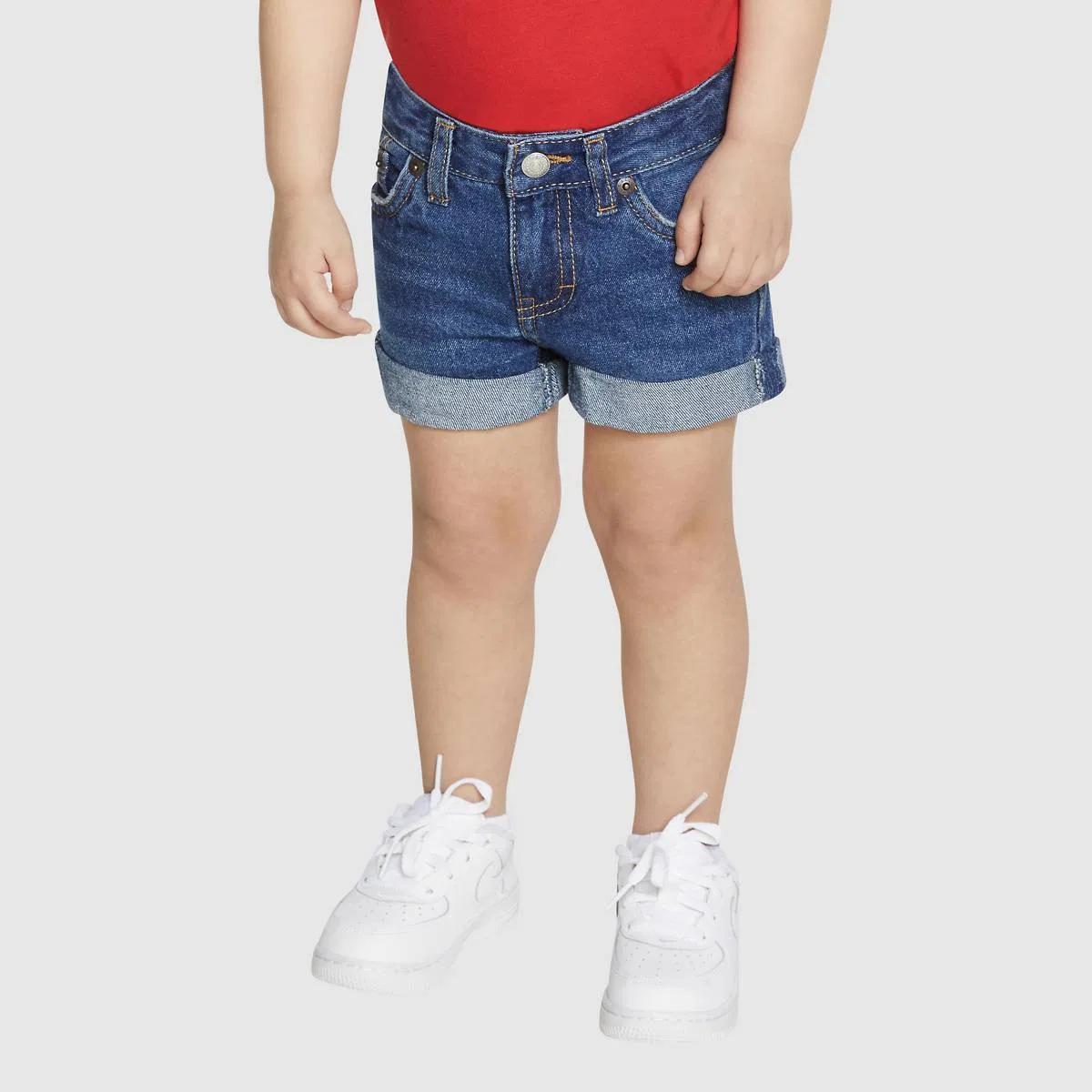 Короткие шорты для девочек 2-4 лет Levi's, Evie - Dark Wash