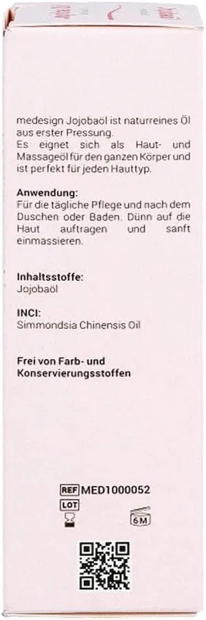 Масло для кожи Jojoba Oil 100% Natural, 100 мл Medesign I. C. Gmbh — фото 4