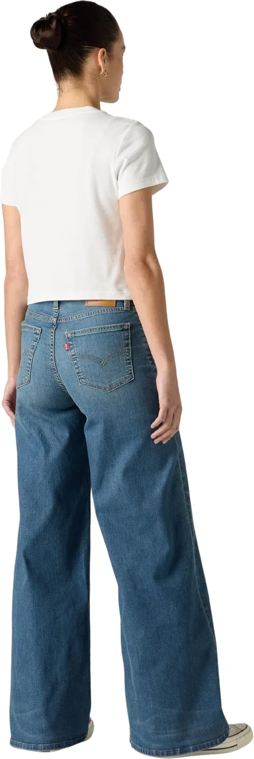 Женские джинсы с высокой посадкой 728 HR Wide Leg Levi's, 2-Quiet Cool - Blue — фото 2