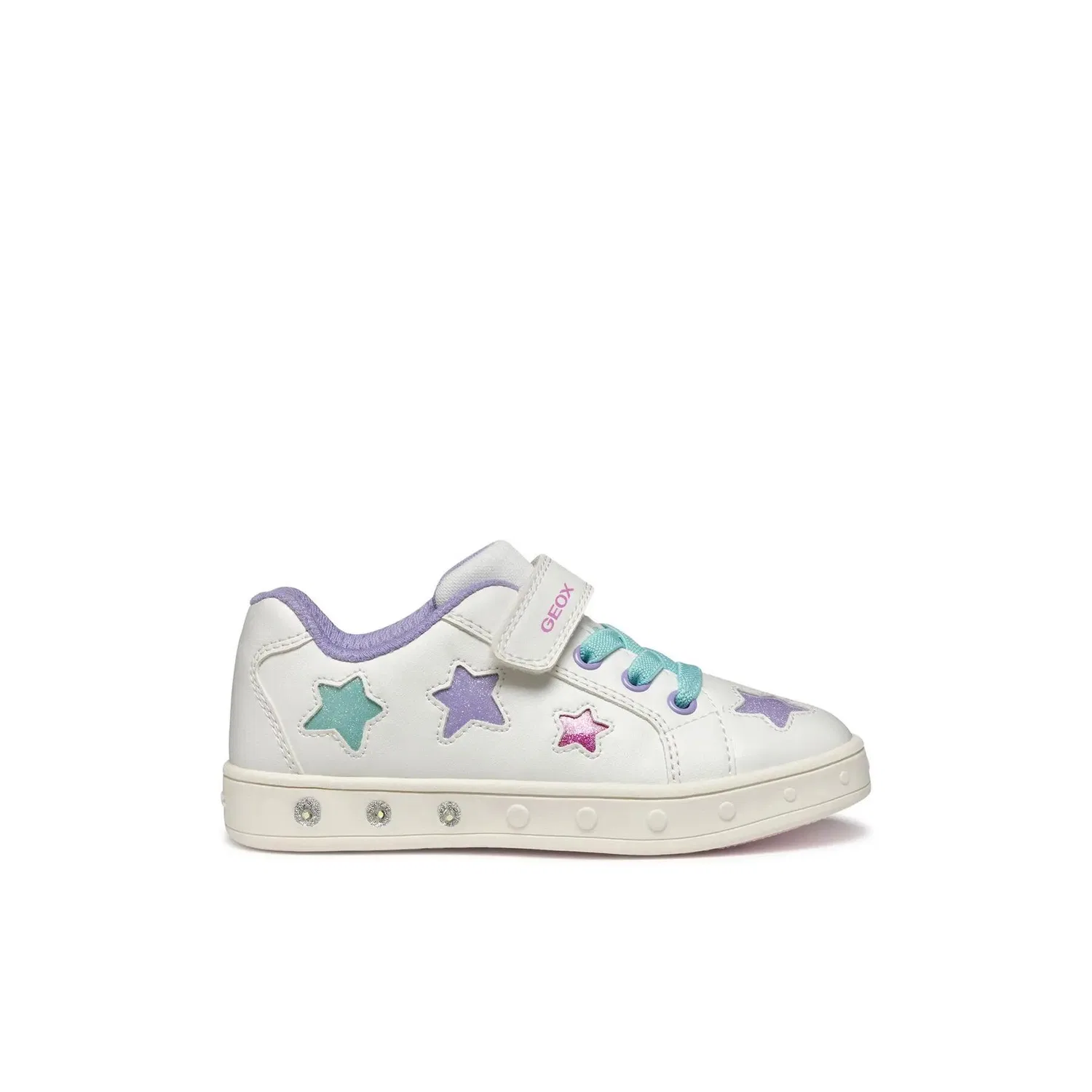 Детские кроссовки для девочек с подсветкой Skylin G.B Converse, Weiss
