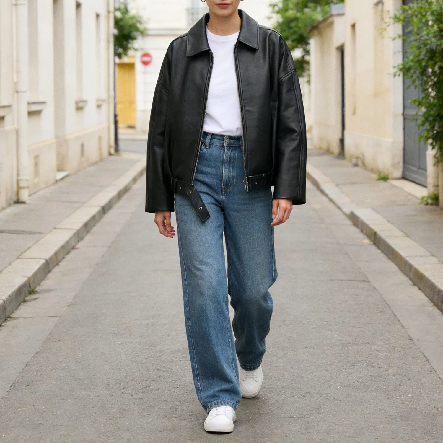 Женская куртка-бомбер из искусственной замши с принтом, модель Ladies Faux Suede Leather Bomber Short Pilot Jacket, Black — фото 2