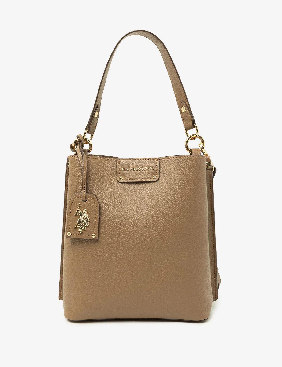

Сумка U.S. Polo Assn Solid Bucket With Crossbody Strap, светло-коричневый