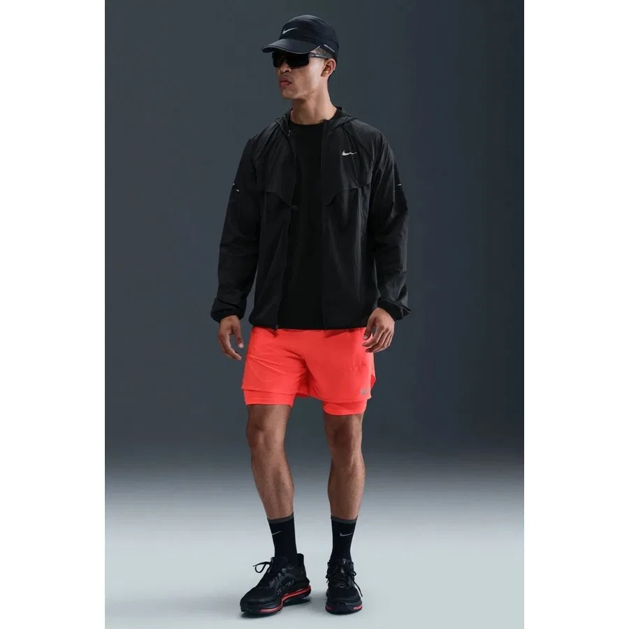 Шорты спортивные с внутренним слоем Dri-FIT Stride Hybrid Nike, Алый — фото 4