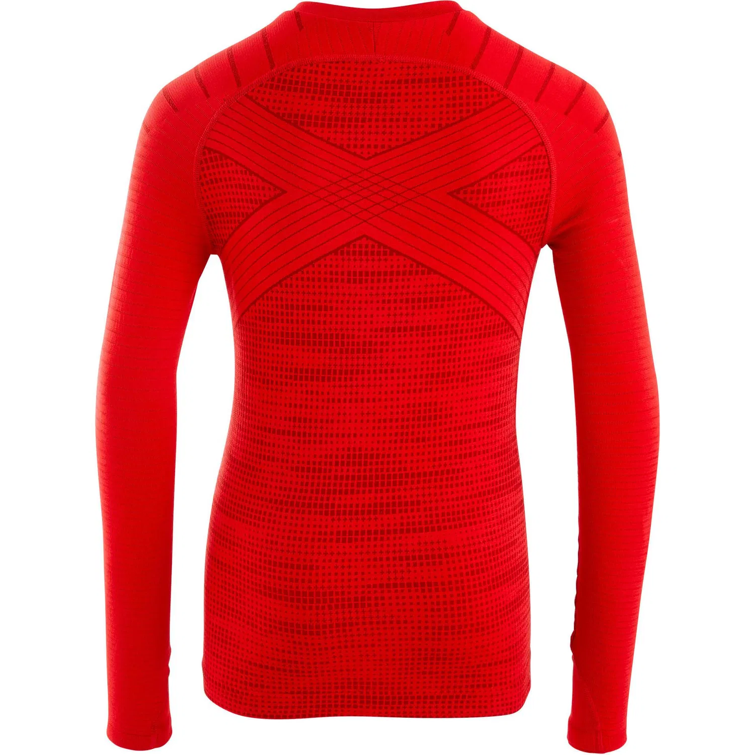 Детская футболка Keepdry 500 с длинным рукавом, DECATHLON, Red — фото 3