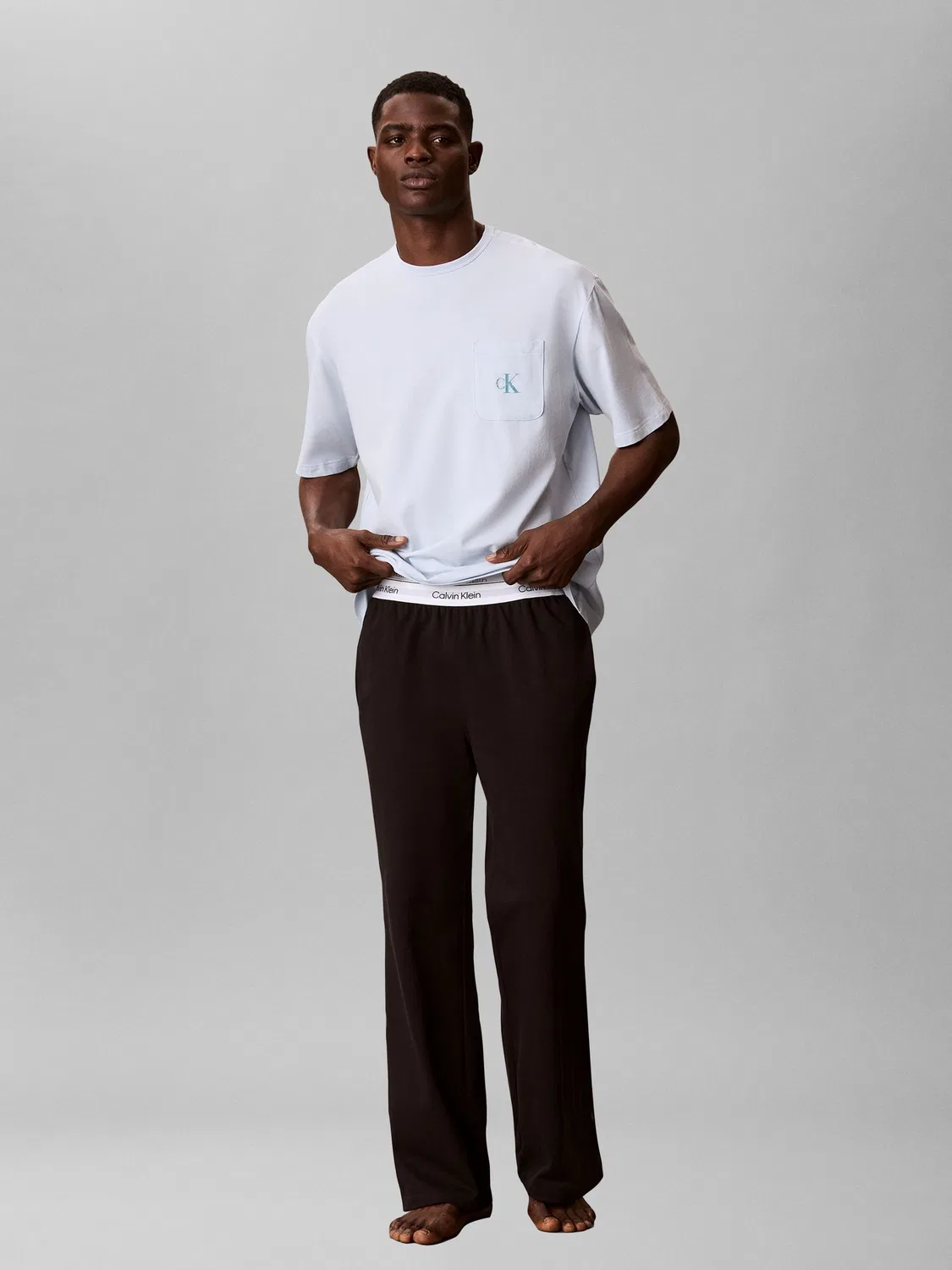 Футболка из хлопкового джерси Calvin Klein, синяя