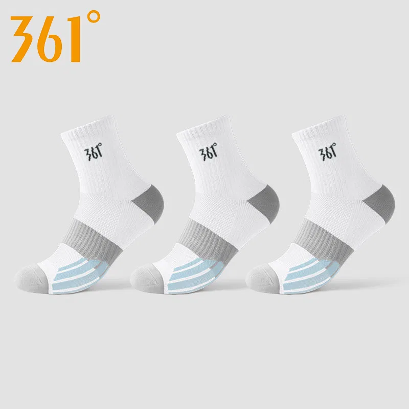 Детские носки с длинным голенищем, комплект из 3 пар, 361°, White (3 Pack) — фото 4