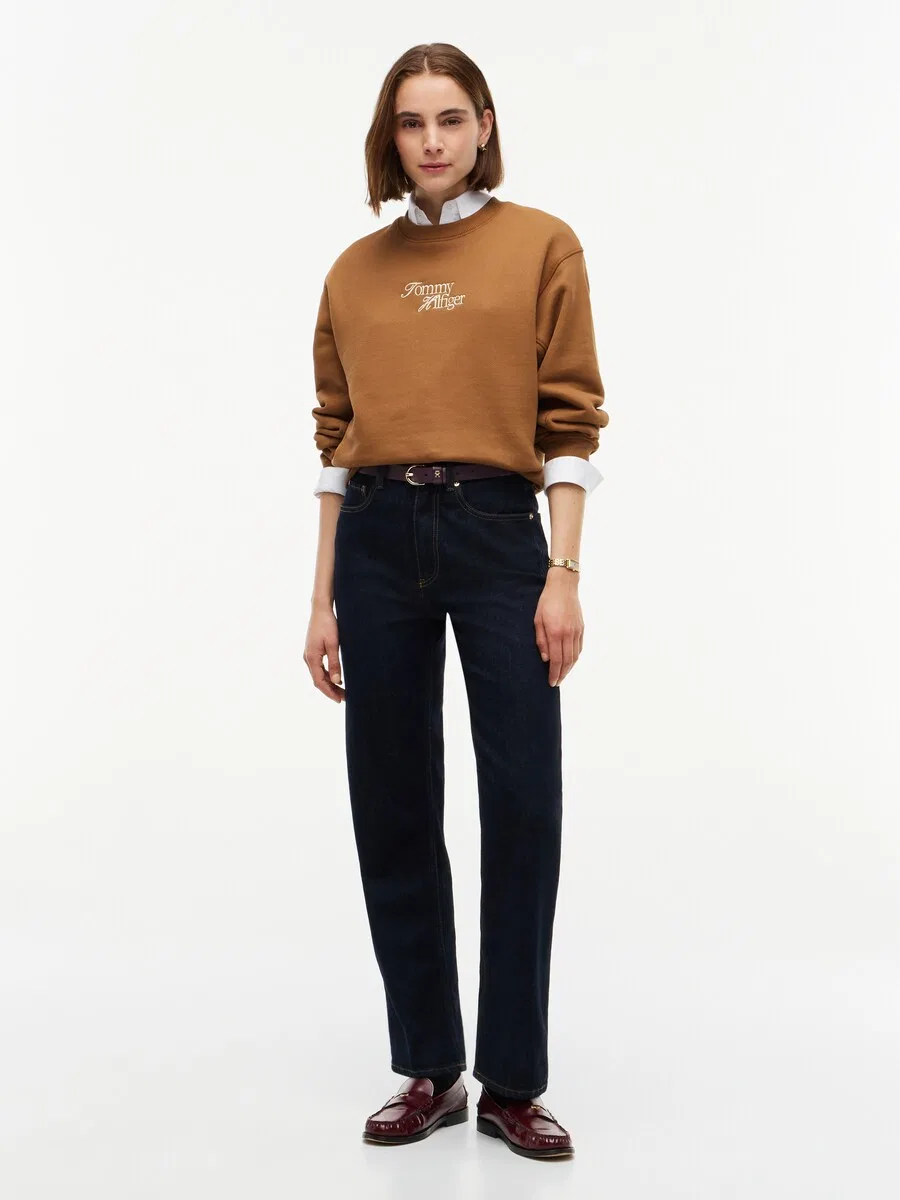 Толстовка TOMMY HILFIGER карамельного цвета — фото 4