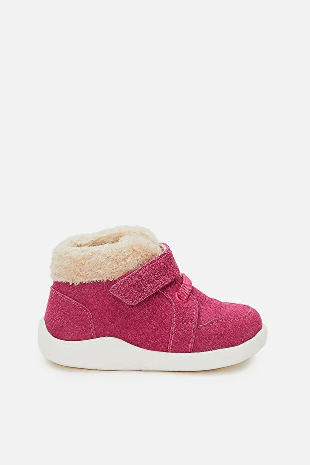 Детские туфли для девочек с меховым воротником Vicco, Fuchsia