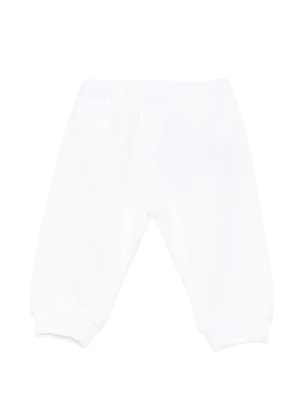 Брюки хлопковые с логотипом Balmain Kids, белый — фото 2